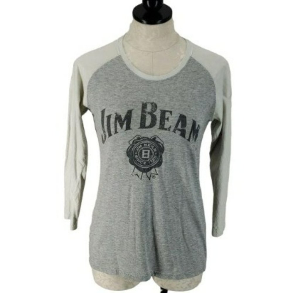 Jim Beam Cotton 3/4 Sleeve medium T Shirt‎